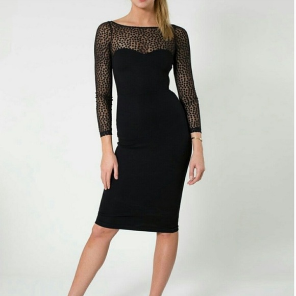 American apparel sheer midi bodycon dress, small - Picture 3 of 13